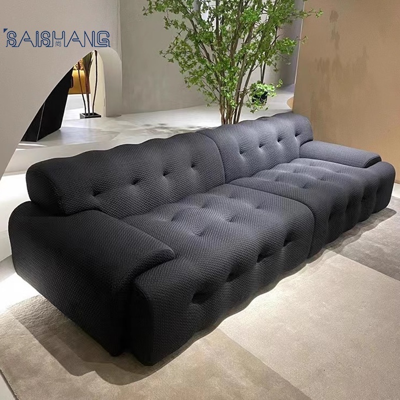 Saishang Luxury Lounge Sofa Simple Style Living Room Sofa Antique 4 seat couch Home living room furniture