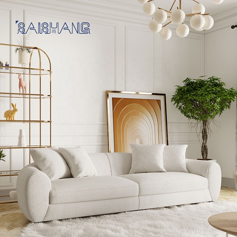 Northern European living room couches Hot White Tan Couch Modern Couches Sectional Sofa With Chaise