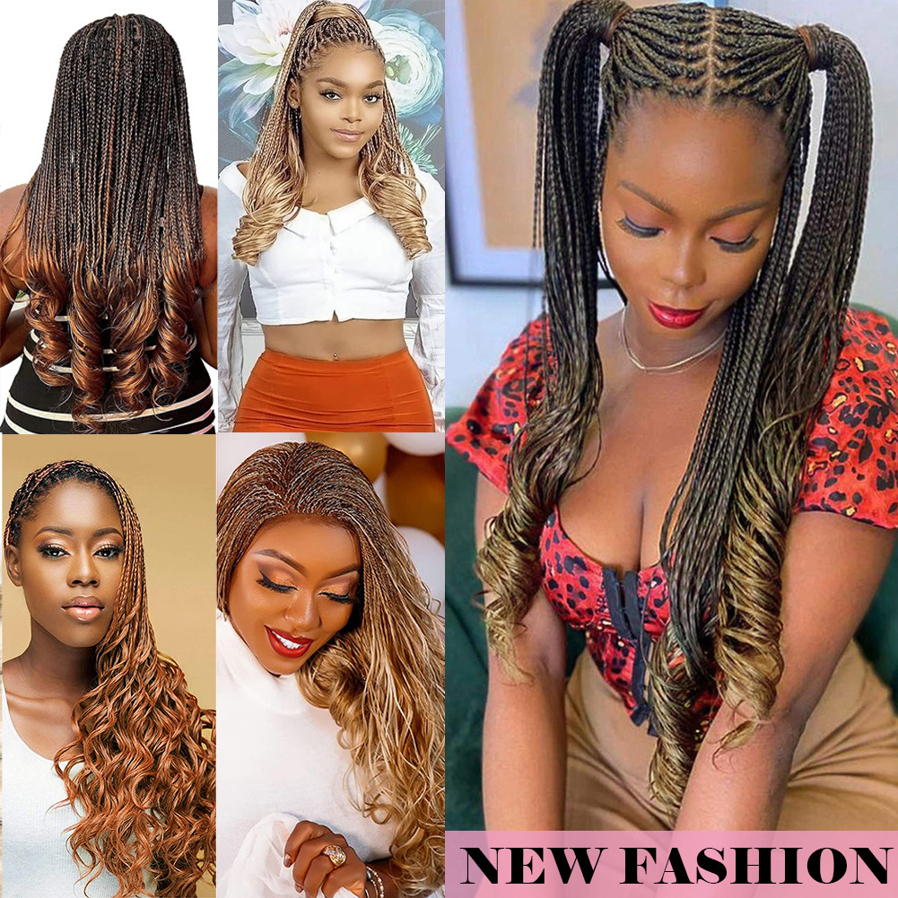 Wholesale Braiding Hair Synthetic Bouncy Silky Spiral Curl Braids Hair French Curly Braiding Hair Extensions