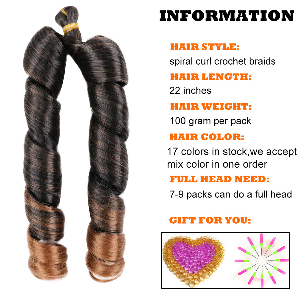 Wholesale Braiding Hair Synthetic Bouncy Silky Spiral Curl Braids Hair French Curly Braiding Hair Extensions