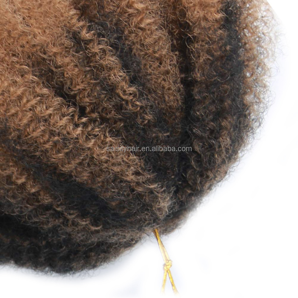 8 Inch Braiding Hair  Synthetic Premium Fiber Afro Kinky Bulk Marley Braids Crochet Hair