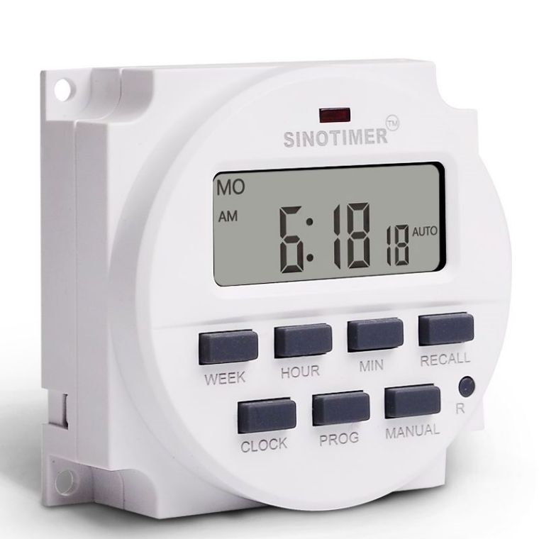 High quality 12VDC/AC Display 7 Days Weekly Programmable 24hrs Automatic Gate digital electric  timer  switch