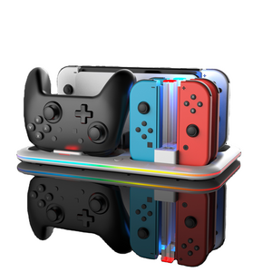 Saitake Ns Switch  Charging Dock with 4 Joycon Port Controller Charger Station Nintend Switch Charging Stand