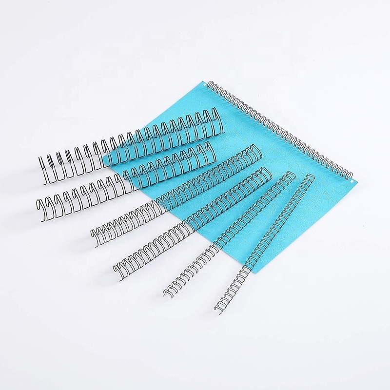 SAITAO 100 Pcs Twin Loop Wire Binding Spines 3:1/2:1 Pitch Office Supplies A4 A3 Notebook Report Binding Wire