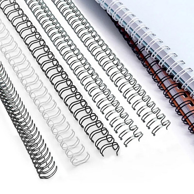 SAITAO Manufacture Multiple Size 3:1/2:1 Pitch Binding Spines A3 A4 Report Notebook Office Twin Loop Wire Binding