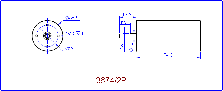 Electric rc car motor rc boat motor rc ducted fan motor 2 pole 3674 2770 KV for sale