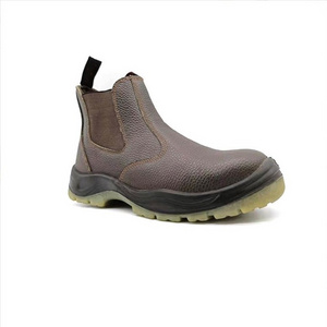 Brand Steel Toe Cow Leather Industrial Safety Shoe Men's ESD Construction Protective  Work Shoe Boot with PU TPU OUTSOLE