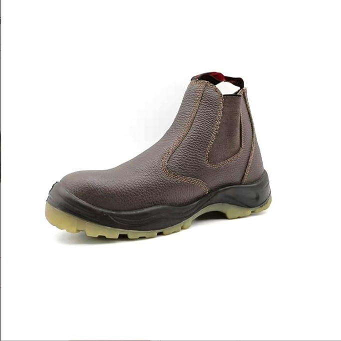 Brand Steel Toe Cow Leather Industrial Safety Shoe Men's ESD Construction Protective  Work Shoe Boot with PU TPU OUTSOLE