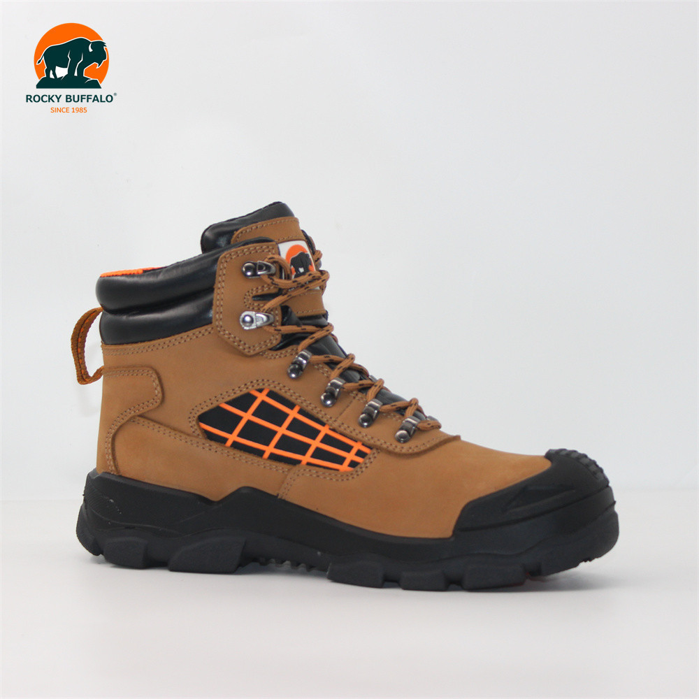 Steel Head Toe Anti Smashing Anti Stab Anti Slip Injection-molded Soft Pu Outsole cowhide Leather winter Safety Shoes work boots