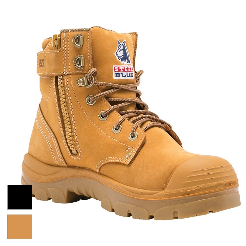 chelsea style steel toe  wheat suede leather safety boots anti slip men casual shoes australia