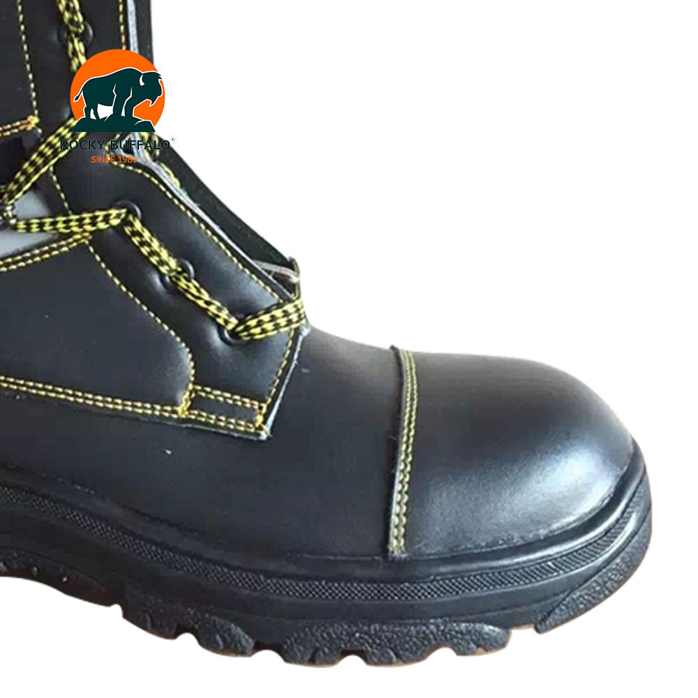 Rocky Buffalo Customizable Quality Products Genuine Leather Safety Shoes Winter Boots For Mining Workers