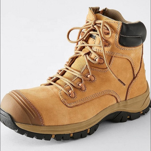 chelsea style steel toe  wheat suede leather safety boots anti slip men casual shoes australia