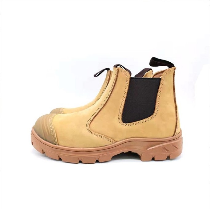 High quality Australia hit and stab proof steel toe men shoes safety leather brown safety work boots for men