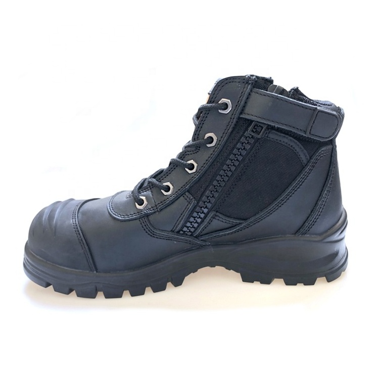 Aimboo Mens Working wear Boots Industrial Safety Shoes Australia Leather Steel Toe Pu Black for ladies Mesh S3 sale