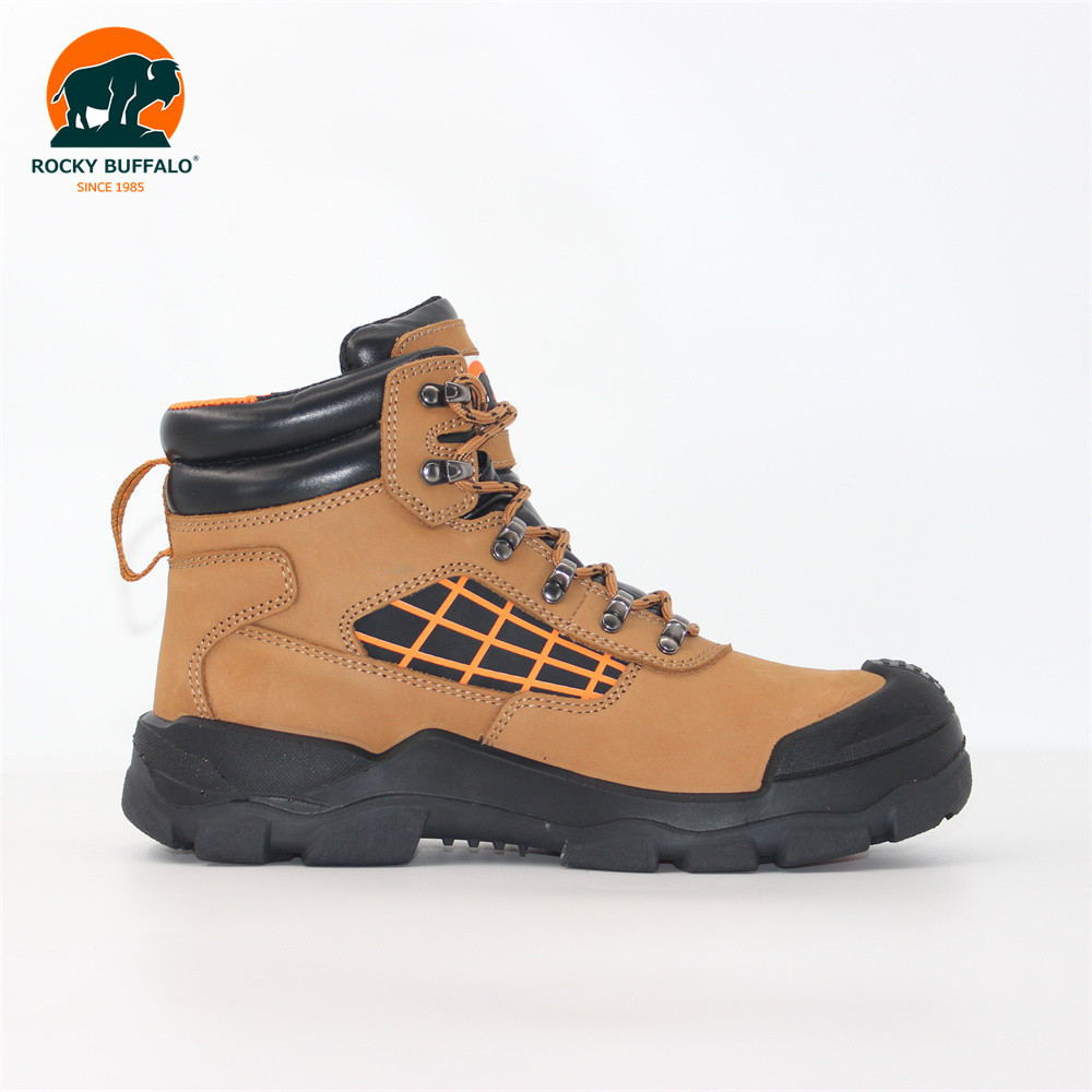 Steel Head Toe Anti Smashing Anti Stab Anti Slip Injection-molded Soft Pu Outsole cowhide Leather winter Safety Shoes work boots