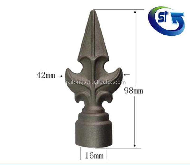 Fence Spikes Decorative Security Fence Spearhead Wholesale Most Popular Iron China Metal Garden Fence Aluminum Gate Not Coated