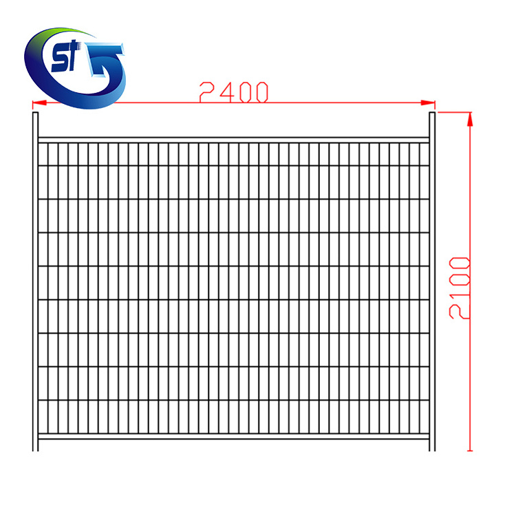 Anti Climb  Fence Good Quality Galvanized Steel Welded Wire Mesh Temporary Fence Boundry Fencing