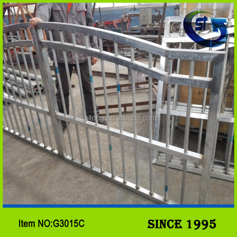 New design metal Gate,entrance gate,wrought iron double open swing gate G3015C