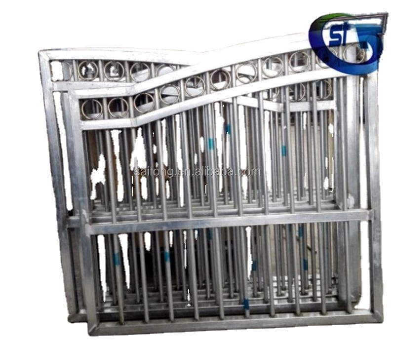 New design metal Gate,entrance gate,wrought iron double open swing gate G3015C