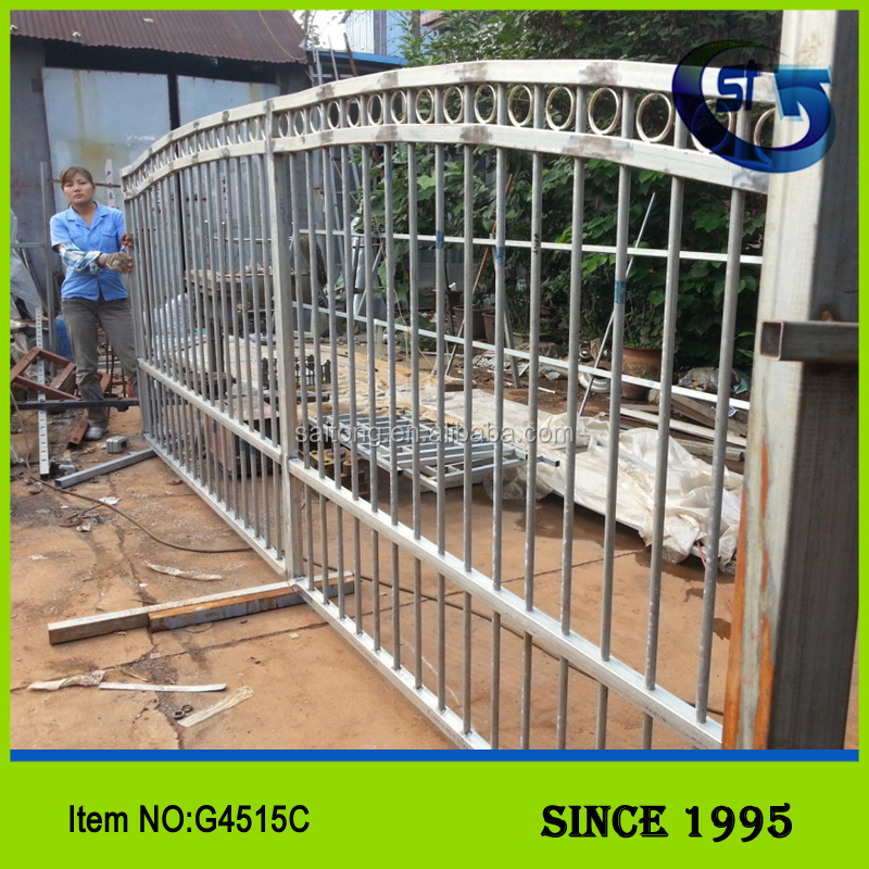 High Quality Customized Decorative Outdoor Garden Courtyard Entrance Driveway Gate Double Swing Sliding Aluminum Gates