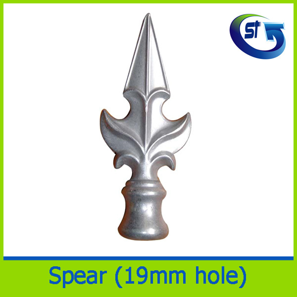 Wrought iron gate hardware ornamental fence tube steel spear points  fence decorations