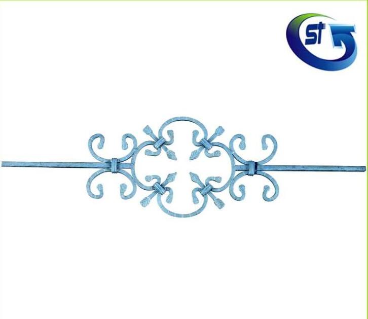 Durable best sell design of main gate wrought iron scroll