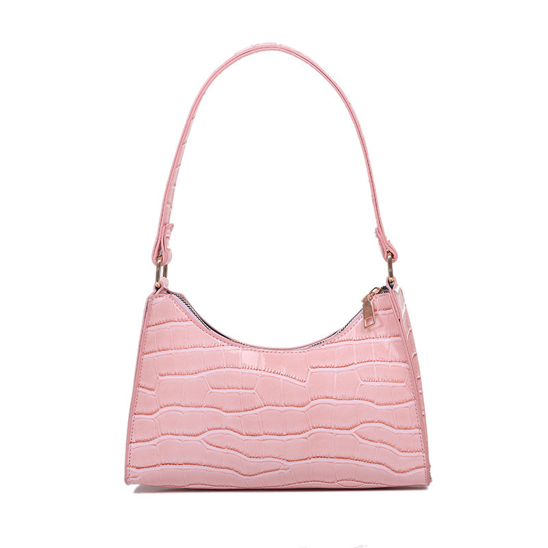 Factory wholesale new fashion women's bags Korean fresh armpit bag crocodile pattern shoulder bag handbag