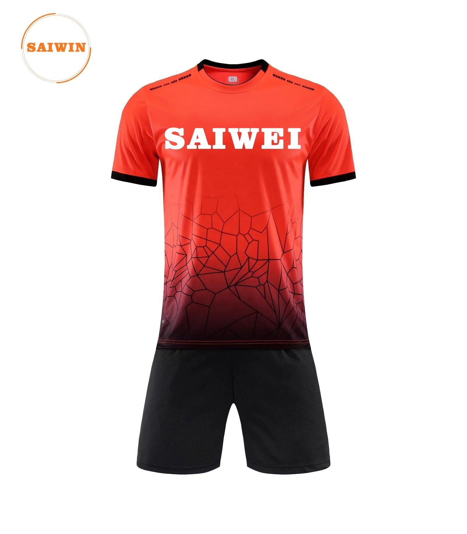 Wall Crack Soccer uniform set fully sublimation soccer kit with custom design and logo soccer jersey football wear