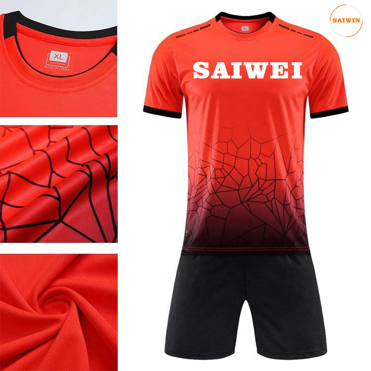 Wall Crack Soccer uniform set fully sublimation soccer kit with custom design and logo soccer jersey football wear