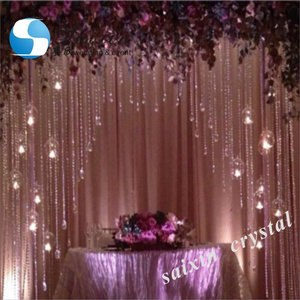 Beautiful event decoration  wedding backdrop crystal curtains