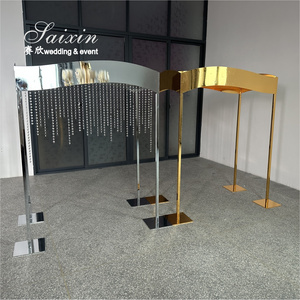 Luxury event decoration  Large  Silver Metal stand For Wedding Centerpieces