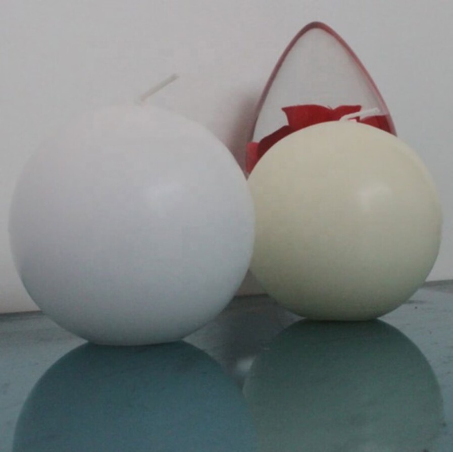 Wedding Party Home Table Decoration Big Paraffin Wax Ball Shape Round Candles