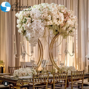 ZT-453G Hot Sale Wedding Gold Metal Centerpiece High Table Decoration Wedding Metal Flower Stand Centerpieces