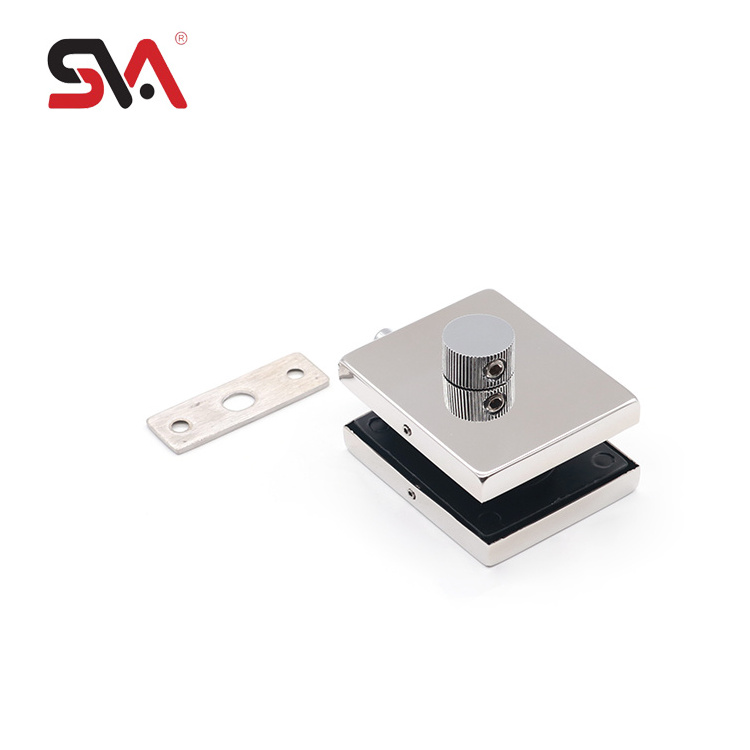 SVA-0911B Manufacturer Direct Lock Cylinders Zinc Alloy Stainless Steel 304 Drawing Surface Latch Push And Pull Glass Door Lock