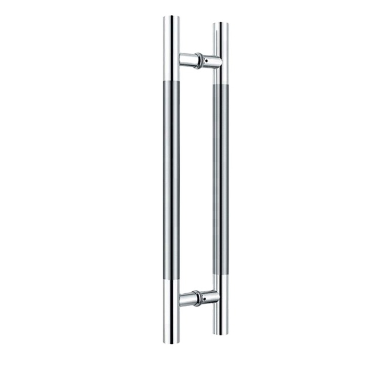 Interior Door Bathroom SVA-174K 500*300mm Customized Black Brass Stainless Steel 304 Shower Glass Door Pull Handles