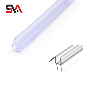 SVA-09 Modern 6mm/16mm Waterproof PVC Seals Strip for Bathroom and Shower Room Glass Door Plastic Protection