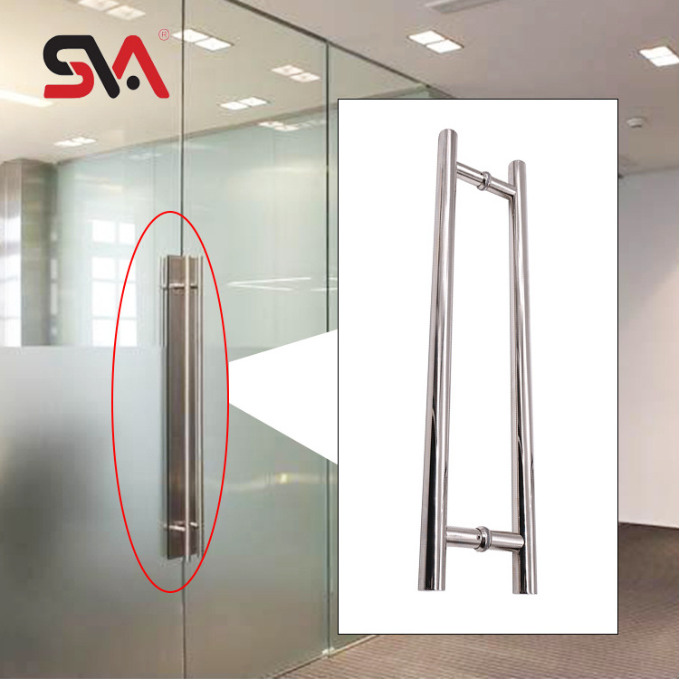 Sliding Glass Door Handle Price Designer Bathroom Hotel Shower SVA-174K 550MM T Shape Stainless Steel Pull Handle