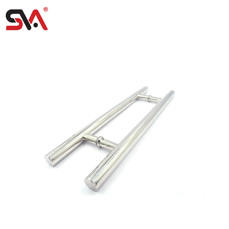 Wholesale Door Handle Price Stainless Steel H Shape Double-side Glass Door Pull Handle