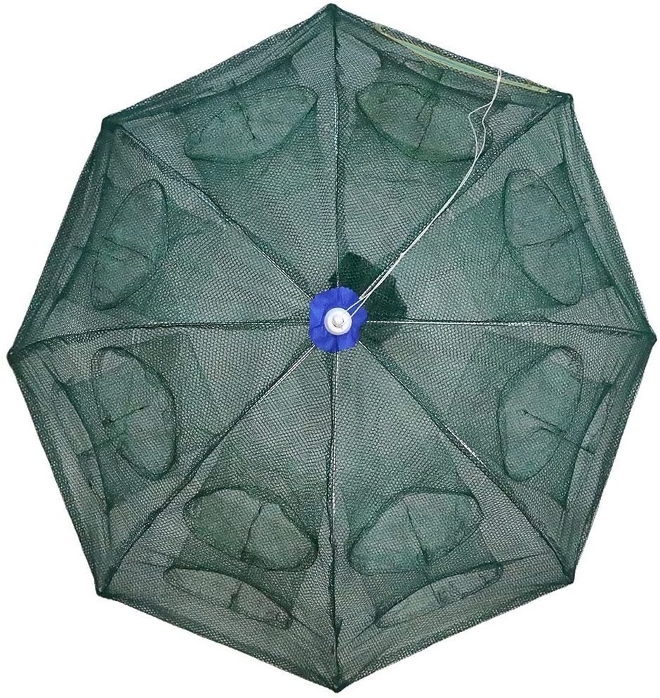 Wholesale Durable Fold Fishing Net Umbrella Telescopic Fishing Shrimp Crab Trap Net