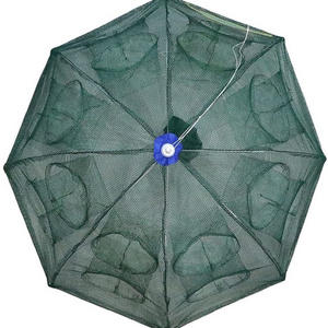 Wholesale Durable Fold Fishing Net Umbrella Telescopic Fishing Shrimp Crab Trap Net