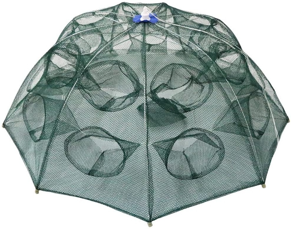 Wholesale Durable Fold Fishing Net Umbrella Telescopic Fishing Shrimp Crab Trap Net