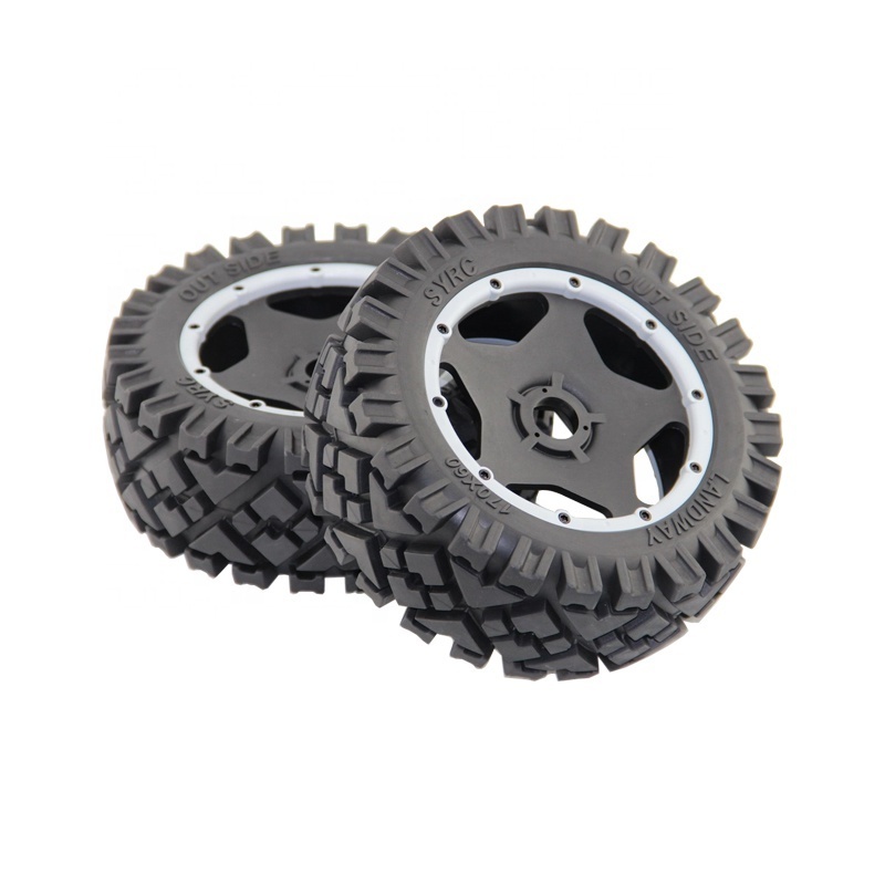 1/5 Scale RC SY KM Rovan HPI Baja 5B Spare Parts Buggy Front Wheels and Tires 2 pcs