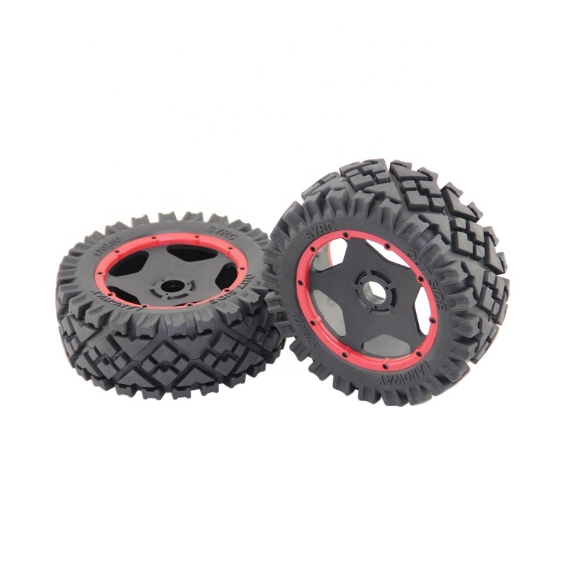 1/5 Scale RC SY KM Rovan HPI Baja 5B Spare Parts Buggy Front Wheels and Tires 2 pcs