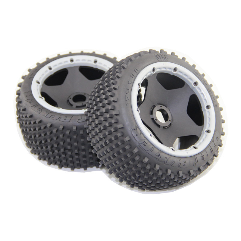 RC BAJA 5B Dirt Busters Tires Per Pair Off Road Front/Rear Tyres for 1/5 scale HPI Rovan KM SY Baja 5b