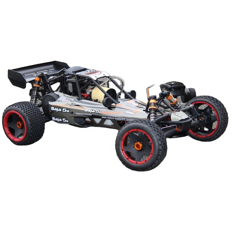 2.4G RC Racing Car 80km/h SY Baja 1/5 5B Gas 2 Stroke Engine Off Road Truck gasoline 30cc with CNC Rear Shock Tower Brace