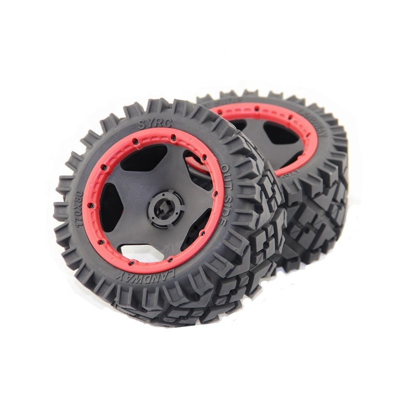 1/5 Snowland Nail All-terrain Rear Tires with Wheel Hub 2pcs for HPI SY KM ROVAN RC Baja 5b ss