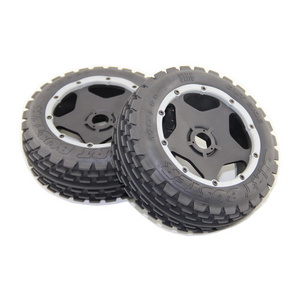 2pcs SY ROVAN Front Tires & Wheels for 1/5 SY HPI KM BAJA 5B RC Car Parts