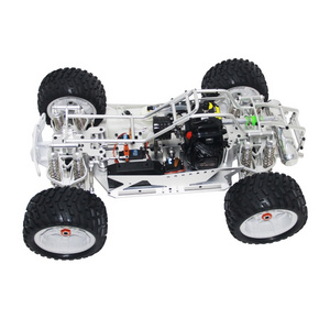 CNC Aluminum Alloy Off Road 4WD car 2.4G Radio control toys 1/5 Scale gas car rc truck One key reverse