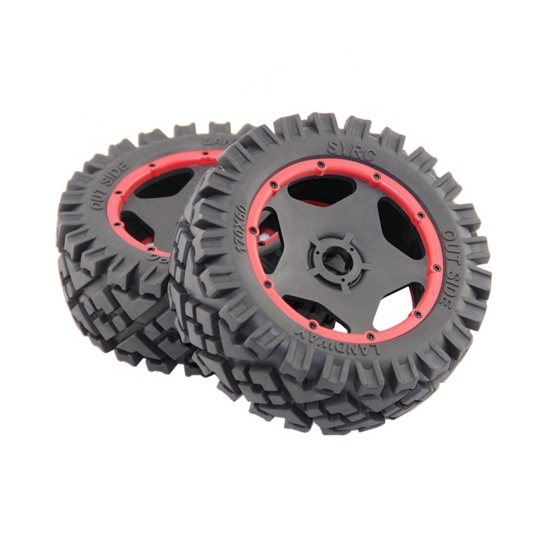 1/5 Scale RC SY KM Rovan HPI Baja 5B Spare Parts Buggy Front Wheels and Tires 2 pcs