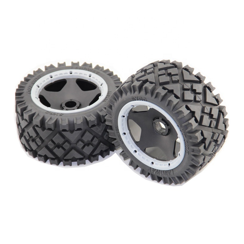 RC BAJA 5B All Terrain Tires Per Pair Off Road Front/Rear Tyres for 1/5 scale HPI Rovan KM SY Baja 5b